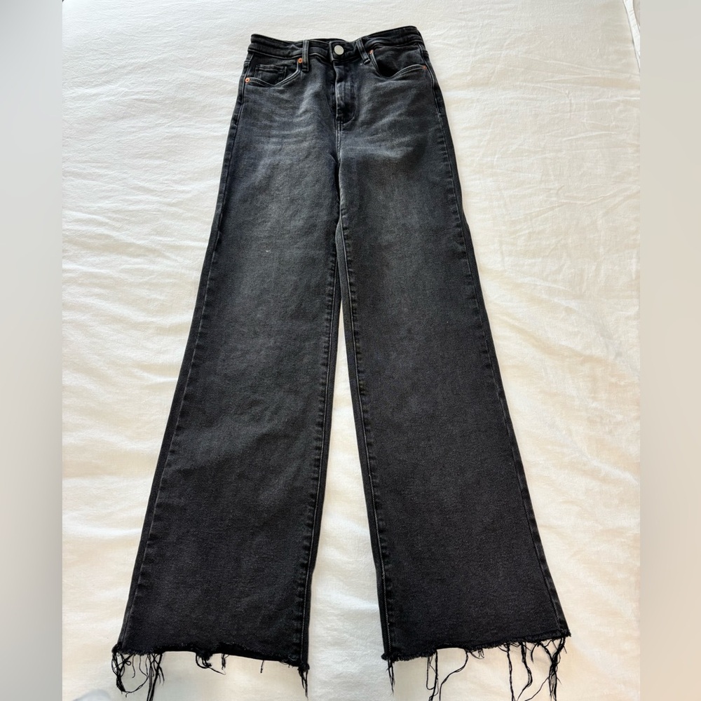 Blank NYC high rise wide leg jeans